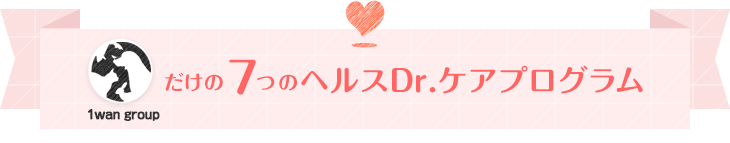 1wan groupだけの7つのヘルスDr.ケアプログラム